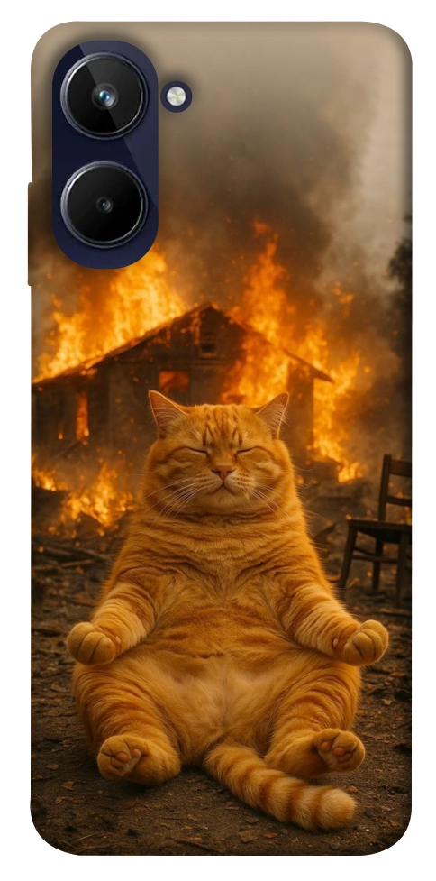 Чехол Burning cat для Realme 10 4G