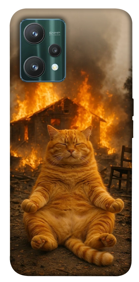 Чехол Burning cat для Realme 9 Pro