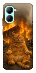 Чохол Burning cat для Realme C33