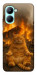 Чехол Burning cat для Realme C33