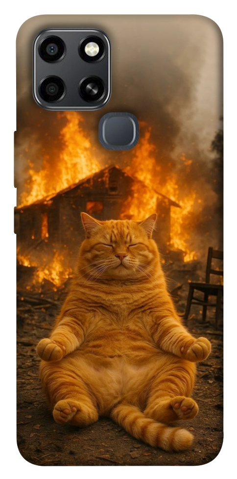 Чохол Burning cat для Infinix Smart 6