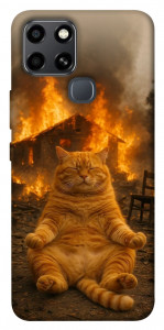 Чохол Burning cat для Infinix Smart 6