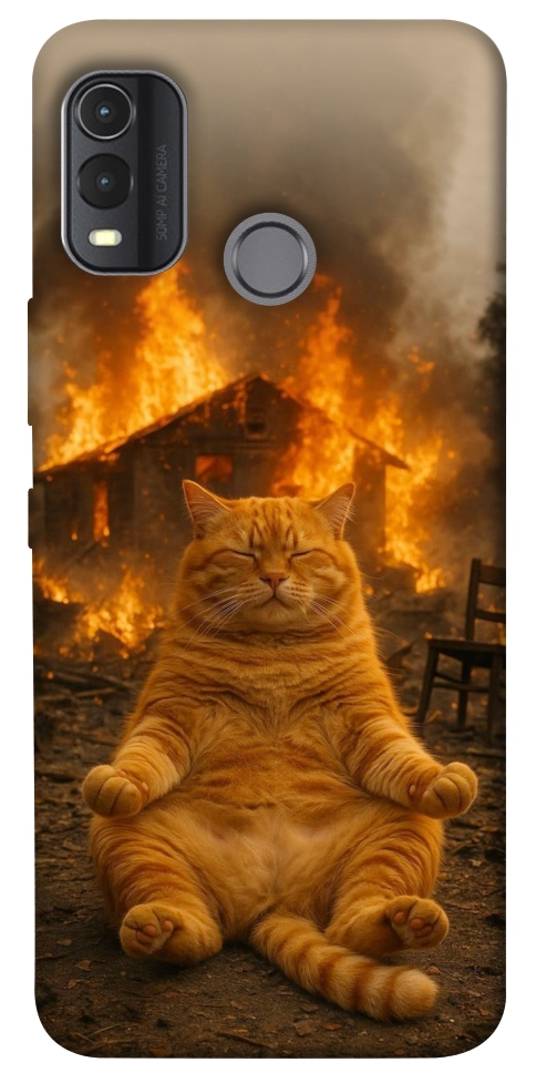 Чохол Burning cat для Nokia G11 Plus