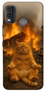 Чохол Burning cat для Nokia G11 Plus