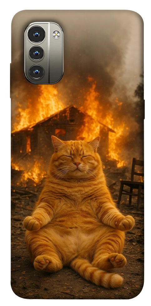Чохол Burning cat для Nokia G11