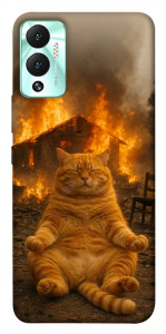 Чохол Burning cat для Infinix Hot 12 Play