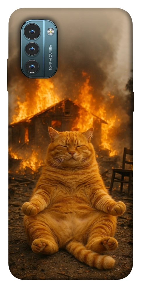 Чехол Burning cat для Nokia G21