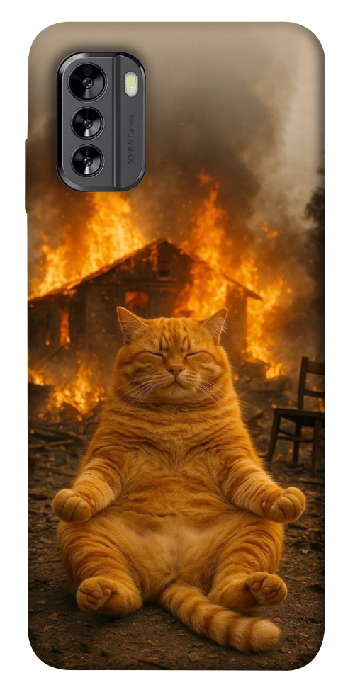 Чохол Burning cat для Nokia G60
