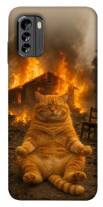 Чохол Burning cat для Nokia G60