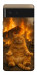 Чехол Burning cat для Google Pixel 6