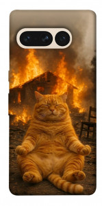 Чехол Burning cat для Google Pixel 7 Pro
