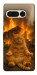 Чехол Burning cat для Google Pixel 7 Pro
