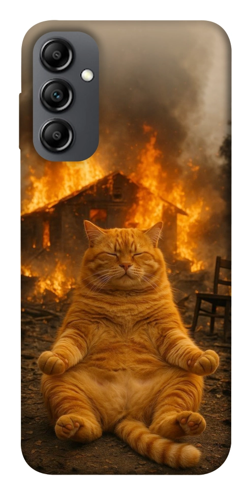 Чохол Burning cat для Galaxy A14