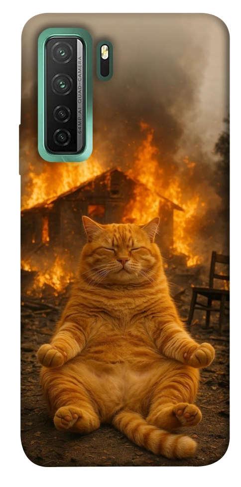 Чохол Burning cat для Huawei nova 7 SE