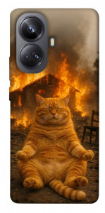 Чехол Burning cat для Realme 10 Pro+