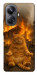 Чехол Burning cat для Realme 10 Pro+