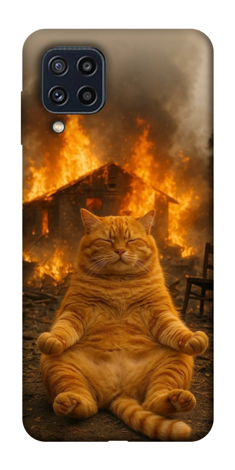 Чехол Burning cat для Galaxy M32