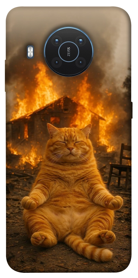 Чехол Burning cat для Nokia X20