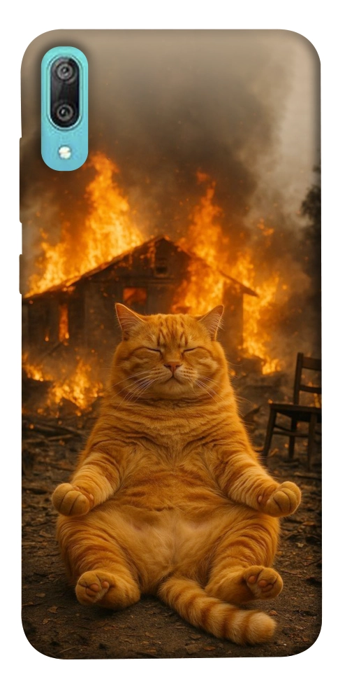 Чехол Burning cat для Huawei Y6 Pro (2019)