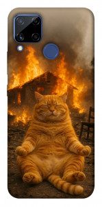 Чехол Burning cat для Realme C15