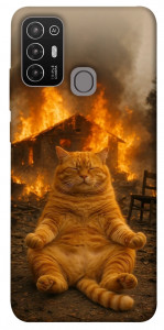 Чохол Burning cat для ZTE Blade A52