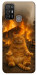 Чехол Burning cat для ZTE Blade A52