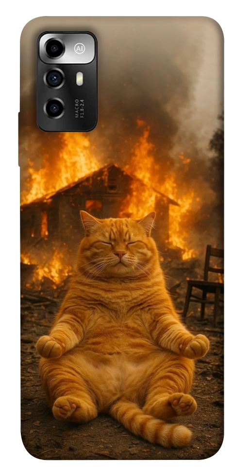 Чехол Burning cat для ZTE Blade A72