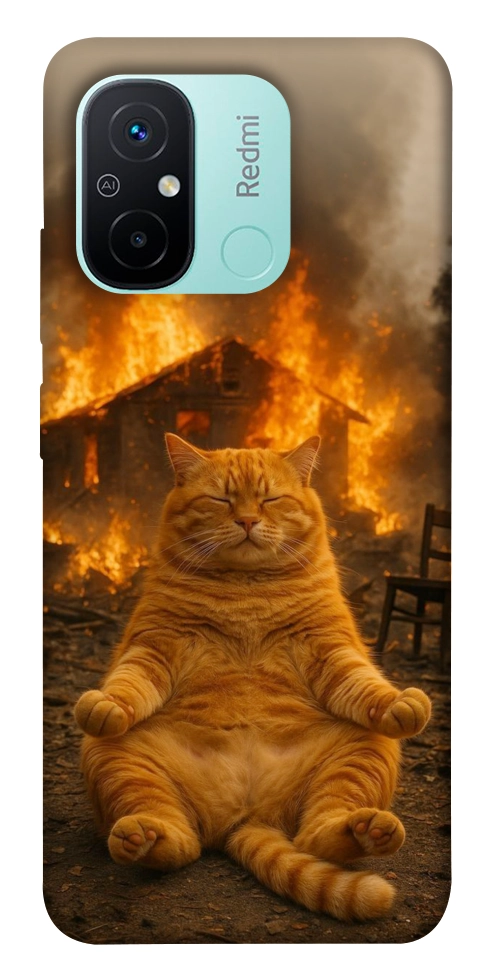 Чехол Burning cat для Xiaomi Redmi 12C