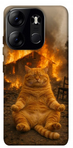 Чехол Burning cat для Tecno Spark Go 2023