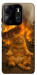 Чехол Burning cat для Tecno Spark Go 2023