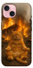 Чехол Burning cat для iPhone 15