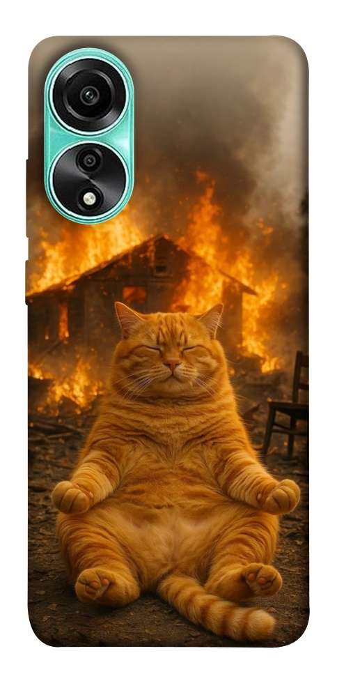 Чохол Burning cat для Oppo A78 4G