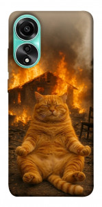 Чехол Burning cat для Oppo A78 4G
