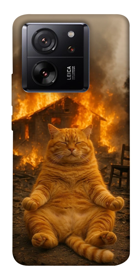 Чохол Burning cat для Xiaomi 13T