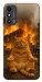 Чехол Burning cat для ZTE Blade A53