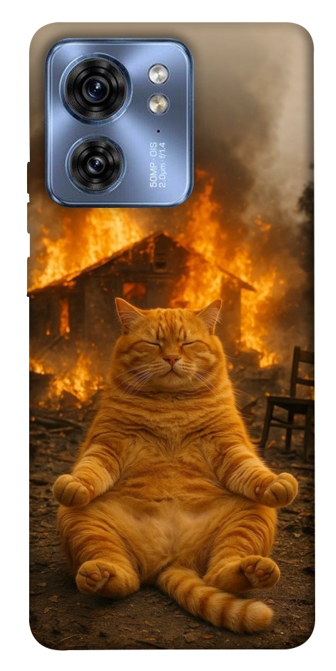 Чехол Burning cat для Motorola Edge 40