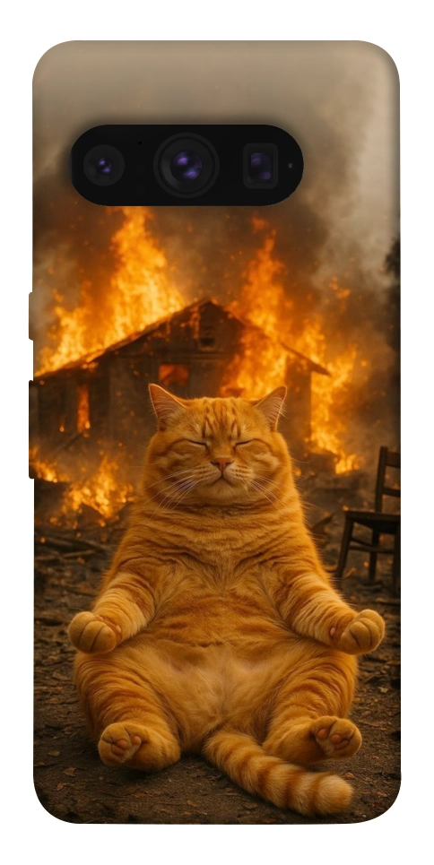 Чохол Burning cat для Google Pixel 8 Pro