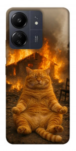 Чехол Burning cat для Xiaomi Redmi 13C