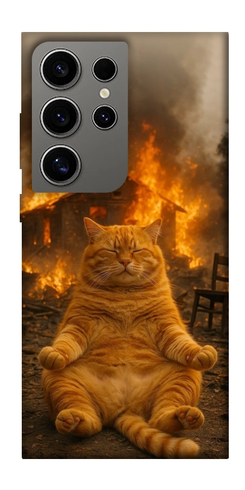Чехол Burning cat для Galaxy S24 Ultra