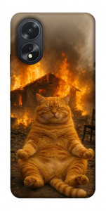 Чехол Burning cat для Oppo A38