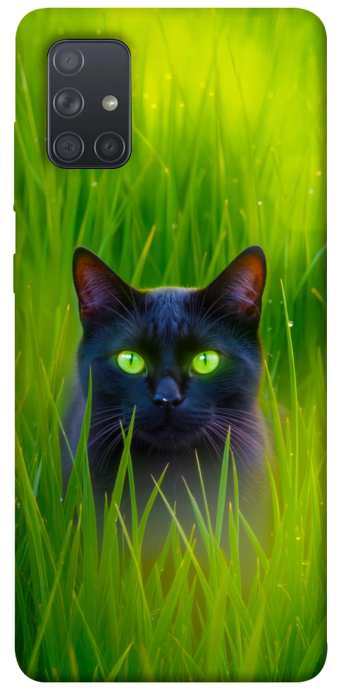 Чехол Cat in the grass для Galaxy A71 (2020)