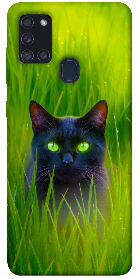 Чехол Cat in the grass для Galaxy A21s (2020)