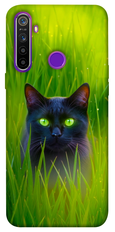 Чехол Cat in the grass для Realme 5