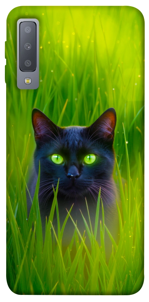 Чехол Cat in the grass для Galaxy A7 (2018)