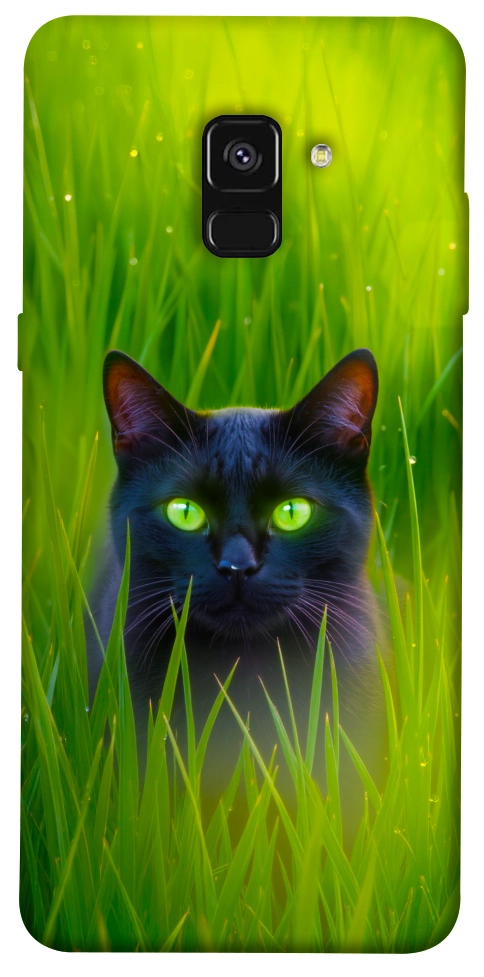 Чохол Cat in the grass для Galaxy A8 (2018)