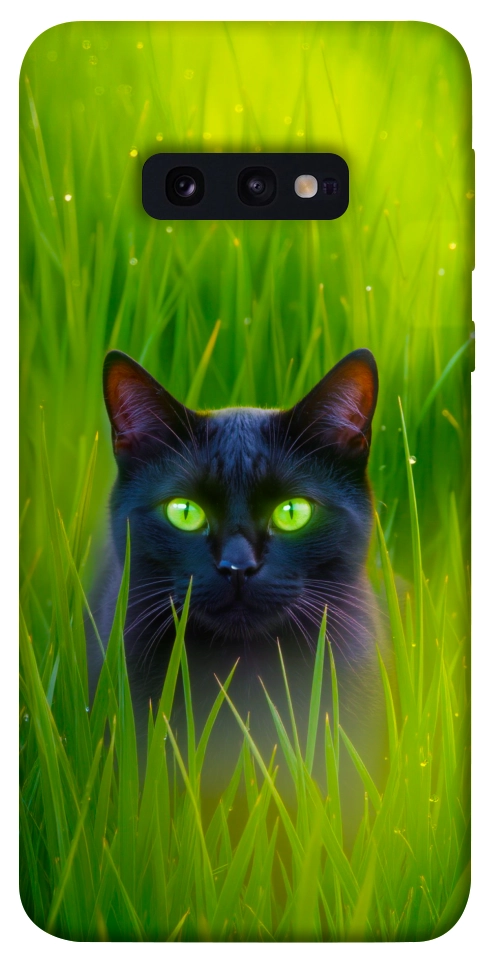 Чохол Cat in the grass для Galaxy S10e