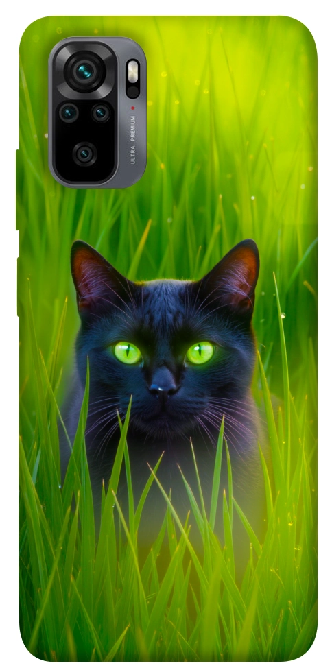 Чохол Cat in the grass для Xiaomi Redmi Note 10