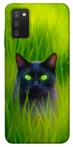 Чохол Cat in the grass для Galaxy A03s