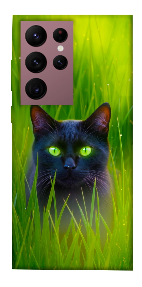 Чехол Cat in the grass для Galaxy S22 Ultra
