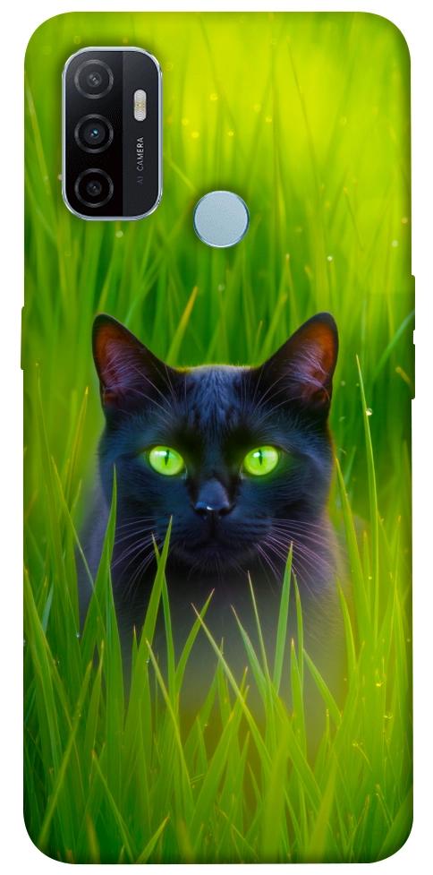 Чехол Cat in the grass для Oppo A32